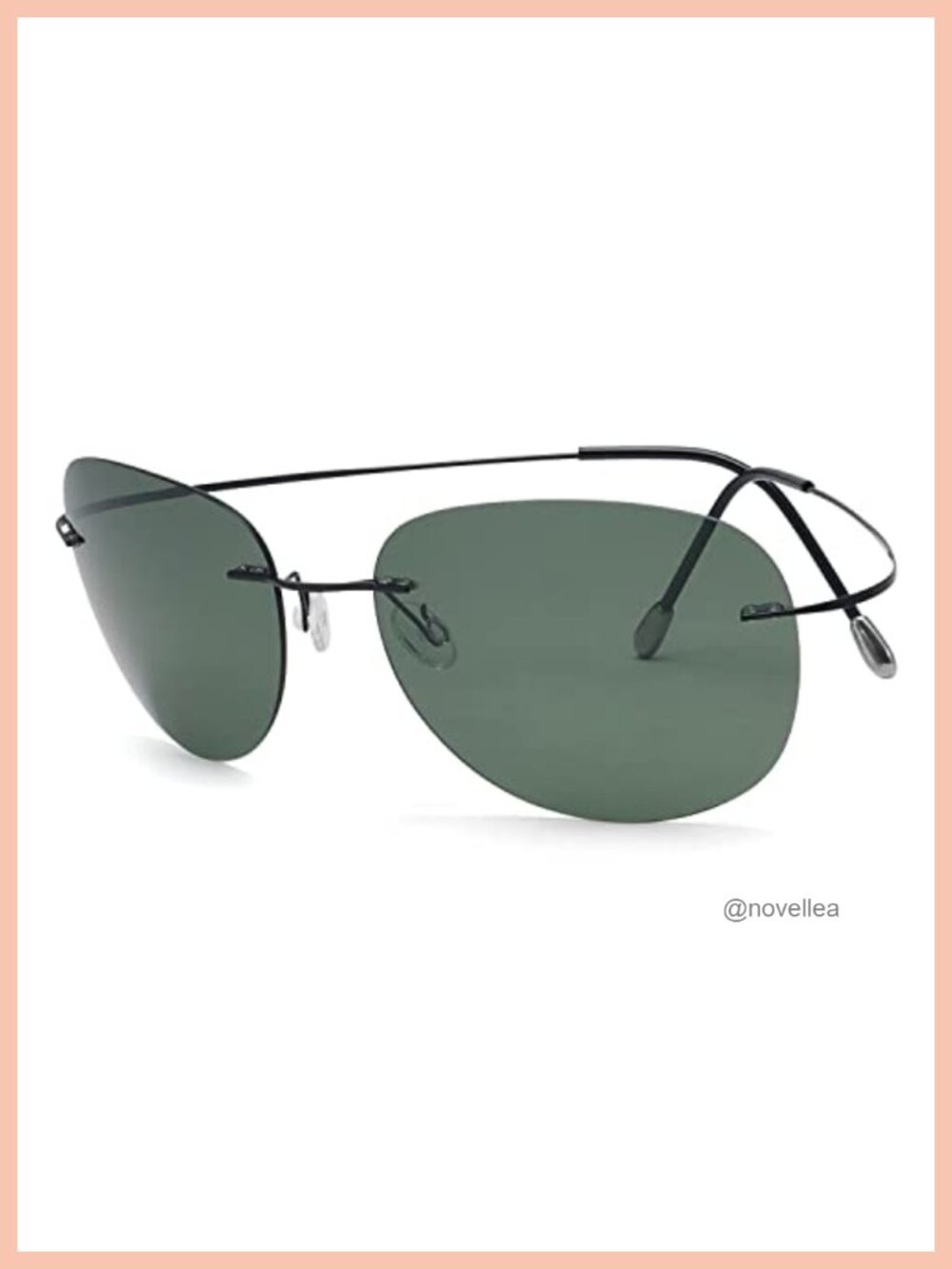 Rimless Titanium Polarized Sunglasses Unisex UV400